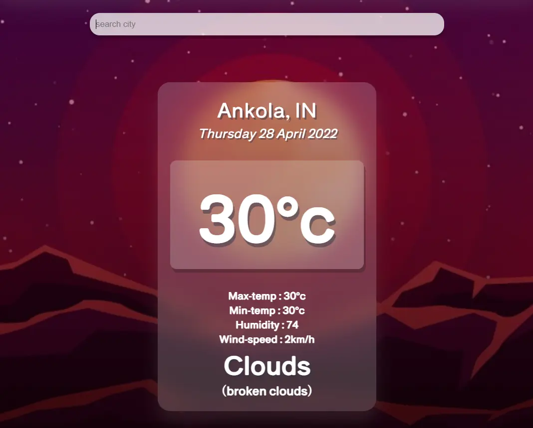 Weather app